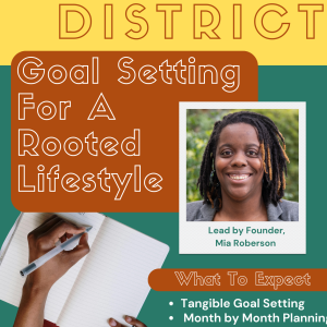 Goal Setting for a Rooted Lifestyle (1/24, Central District)