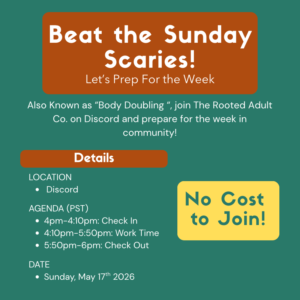 Discord Event: Beat the Sunday Scaries